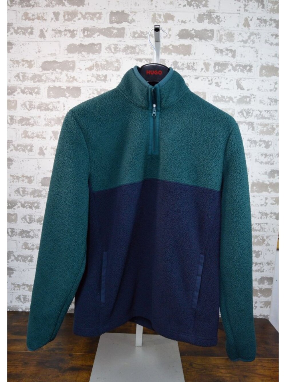 Sonoma Goods For Life Mens Colorblock Sherpa Fleece Pullover Half-Zip Size M